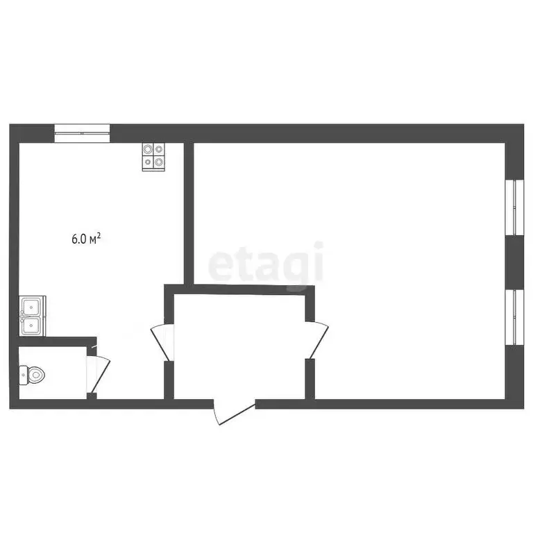 1-комнатная квартира: Муром, Московская улица, 82 (29.8 м) - Фото 0