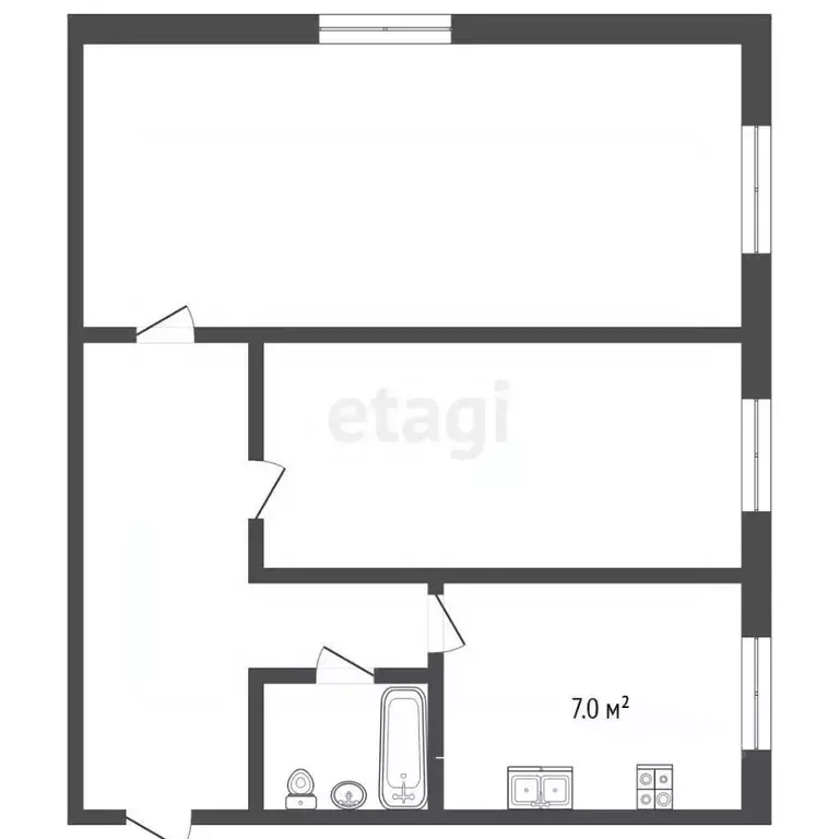 2-к кв. Москва Химкинский бул., 13 (42.0 м) - Фото 1