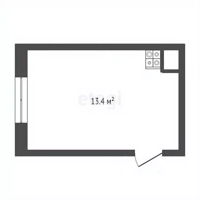 Комната Коми, Ухта муниципальный округ, Водный пгт пер. Пионерский, 3 ... - Фото 2