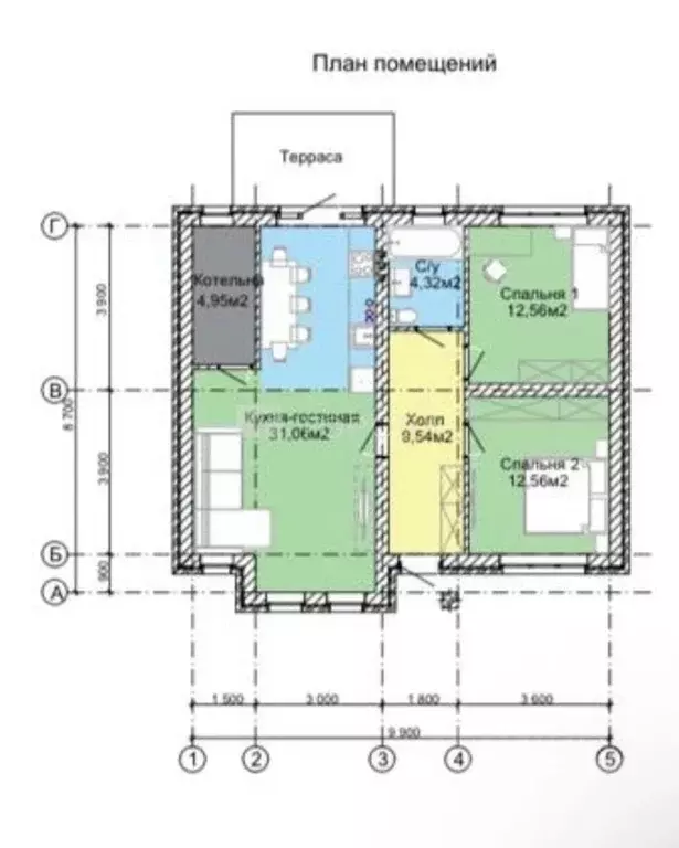 Дом в Алтайский край, Первомайский район, с. Фирсово, Рощино мкр ул. ... - Фото 2