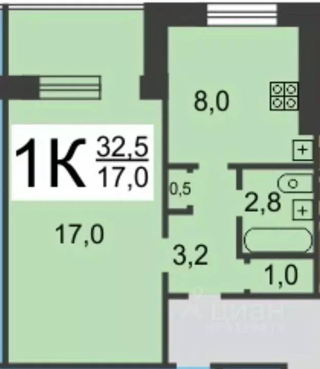 1-к кв. Нижегородская область, Нижний Новгород ул. Красных Партизан, ... - Фото 2