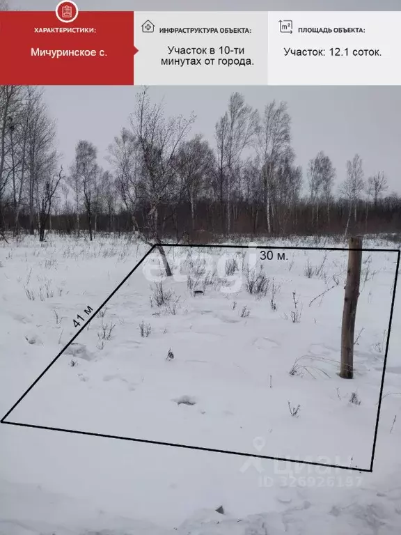 Участок в Хабаровский край, Хабаровский район, Мичуринское с/пос, с. ... - Фото 1