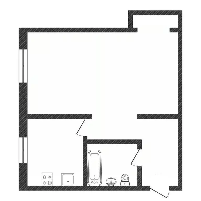 1-к кв. Нижегородская область, Нижний Новгород ул. Ванеева, 49 (30.2 ... - Фото 2