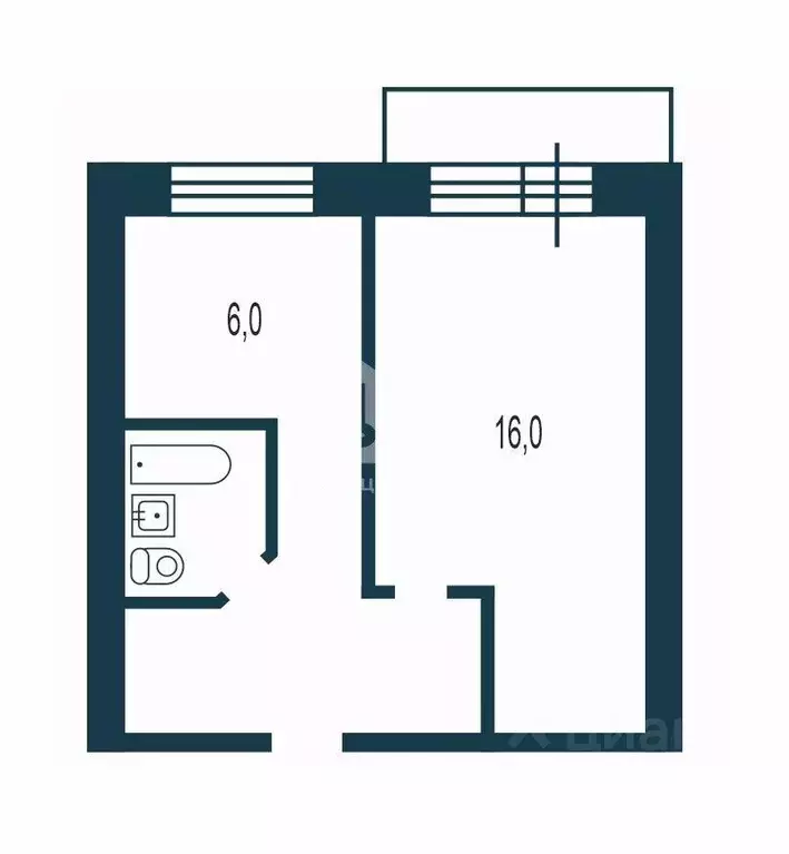1-к кв. Новосибирская область, Бердск Лунная ул., 21 (30.0 м) - Фото 2