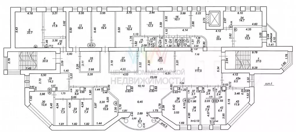 Офисы на проспекте октября в осз 540 м2 - Фото 0