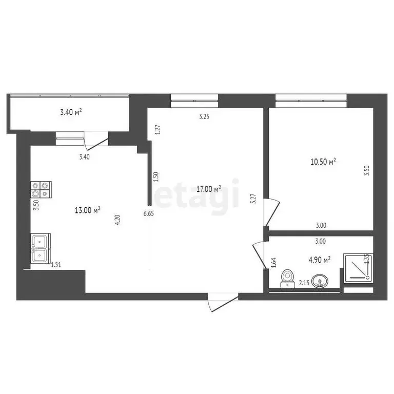 2-комнатная квартира: Пятигорск, улица Пестова, 9 (45 м) - Фото 0