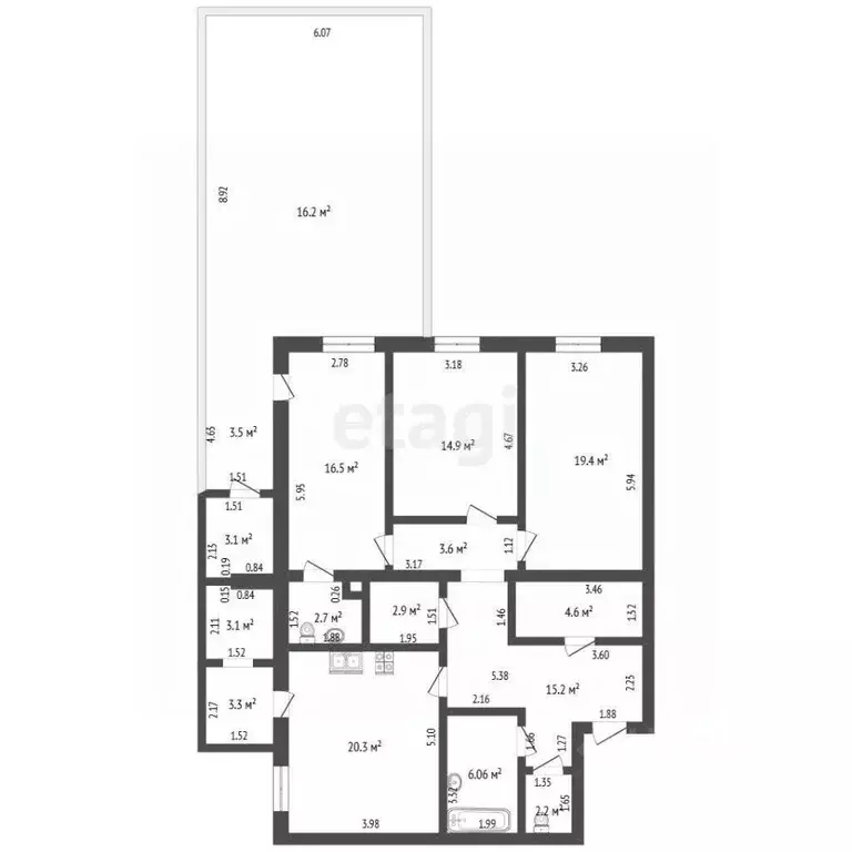 3-к кв. Забайкальский край, Чита ул. Федора Гладкова, 8А (138.1 м) - Фото 1