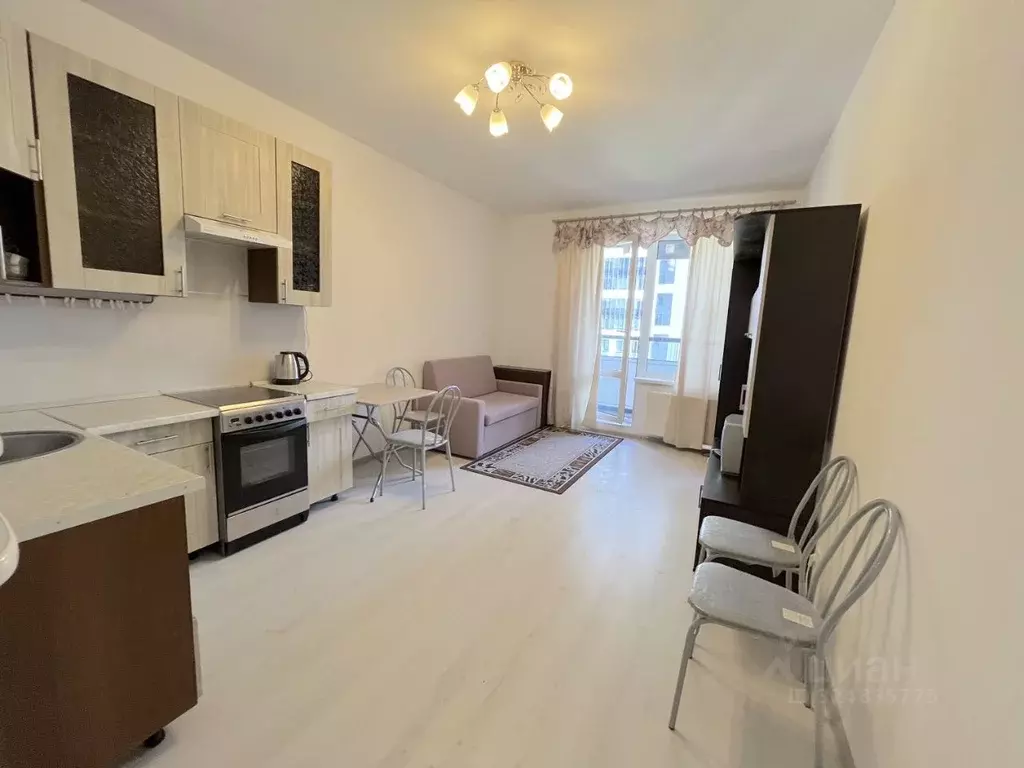 Студия Санкт-Петербург ул. Верхне-Каменская, 9к1 (26.0 м) - Фото 1