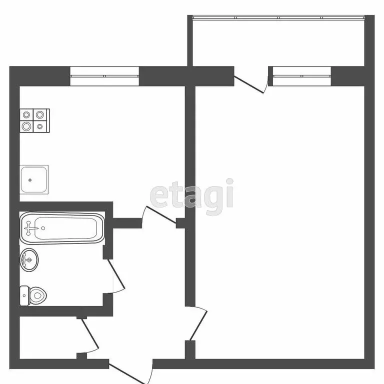 1-комнатная квартира: Саранск, улица Пушкина, 84 (37.6 м) - Фото 1