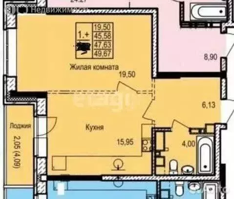 1-комнатная квартира: Ижевск, улица Карла Маркса, 120к2 (44.1 м) - Фото 1