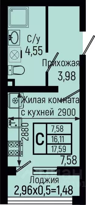 Студия Краснодарский край, Туапсинский муниципальный округ, с. Небуг ... - Фото 1