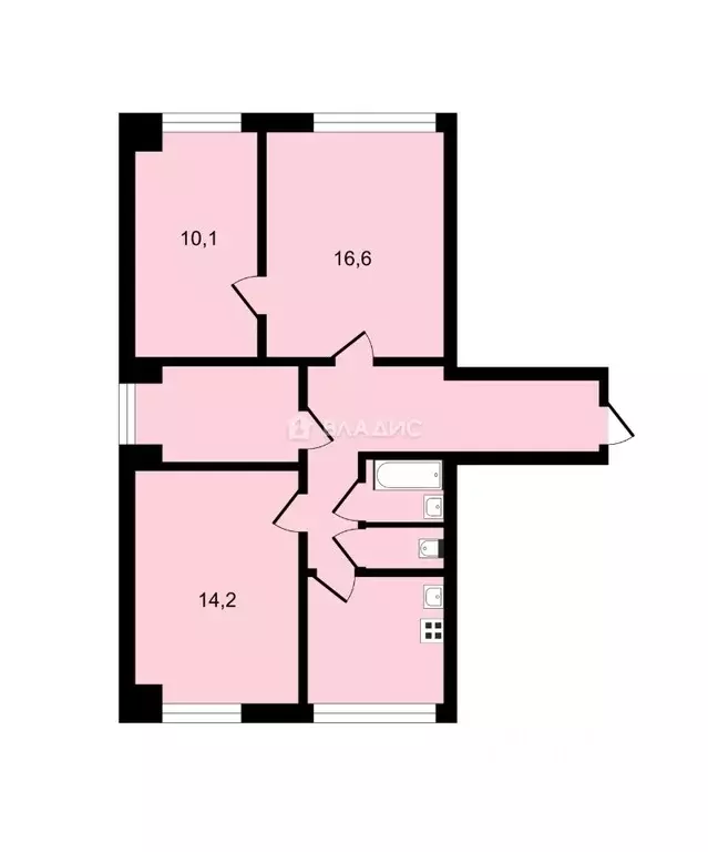 4-к кв. Москва ул. Шверника, 15К1 (70.9 м) - Фото 0