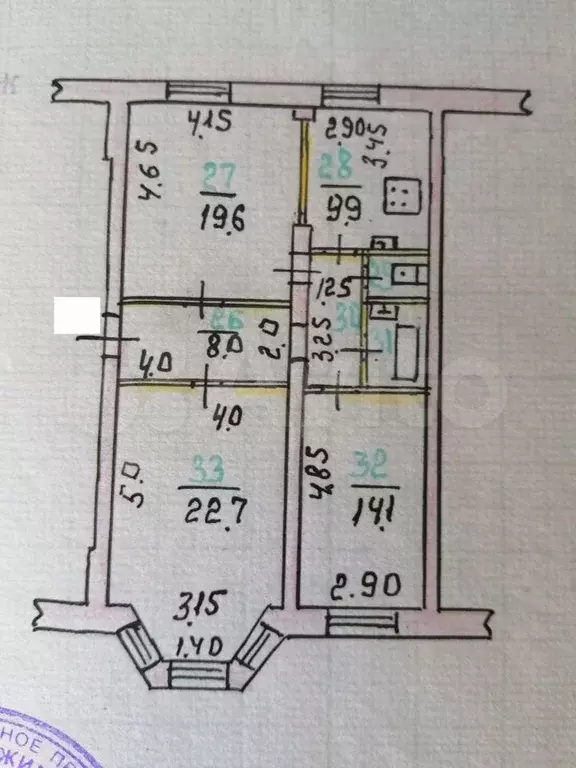 3-к. квартира, 83 м, 1/3 эт. - Фото 0