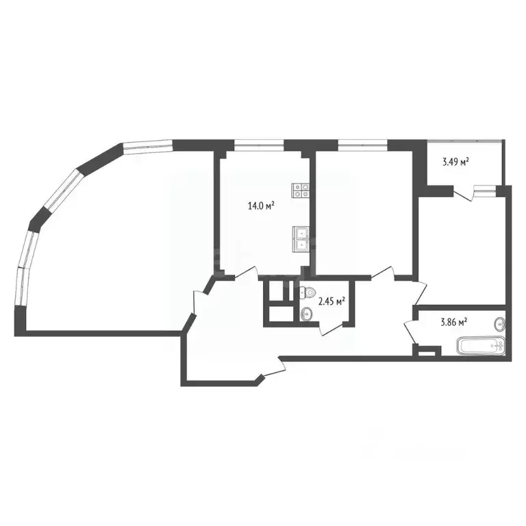 3-к кв. Москва, Москва, Щербинка ул. Космонавтов, 5 (106.0 м) - Фото 2