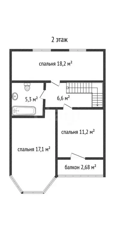 Дом в посёлок Российский, улица имени Академика Сахарова, 1/8 (125.1 ... - Фото 2