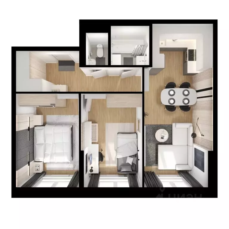 2-к кв. Москва Люблинская ул., 74к1 (57.5 м) - Фото 2