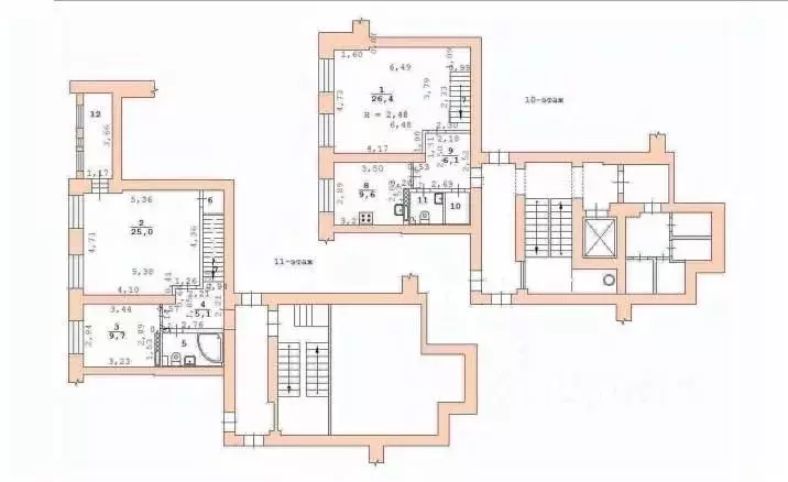 3-к кв. Свердловская область, Екатеринбург ул. Репина, 107 (93.8 м) - Фото 1