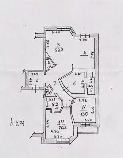 3-к кв. Кемеровская область, Новокузнецк ул. Тольятти, 62/2 (126.6 м) - Фото 1
