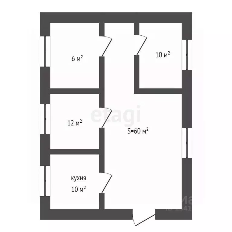 Дом в Брянская область, Брянск ул. Сакко и Ванцетти (60 м) - Фото 1