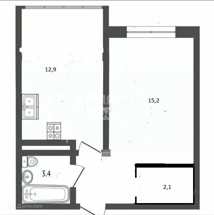 1-к кв. Краснодарский край, Анапа Крестьянская ул., 27к3 (35.9 м) - Фото 2