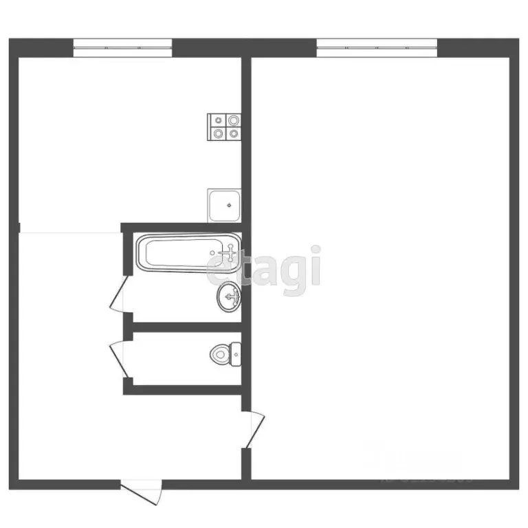 1-к кв. Мордовия, с. Лямбирь ул. Гражданская, 18 (32.9 м) - Фото 1