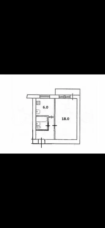 1-к. квартира, 32 м, 4/5 эт. - Фото 0