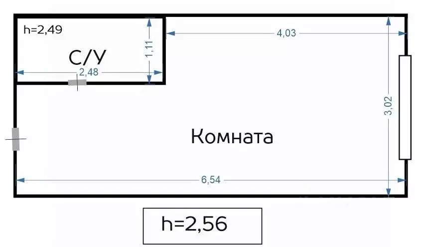 Студия Москва просп. Андропова, 10 (19.0 м) - Фото 1