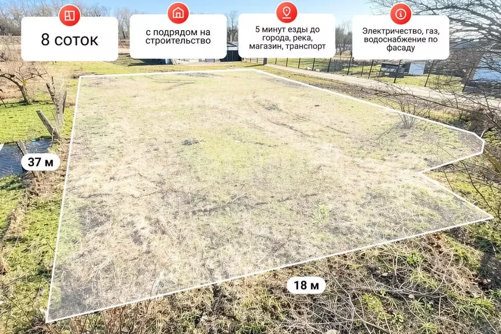 Участок в Краснодарский край, Славянский район, Прикубанское с/пос, ... - Фото 1