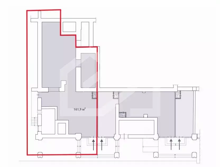 Помещение свободного назначения в Москва Долгоруковская ул., 40 (162 ... - Фото 2