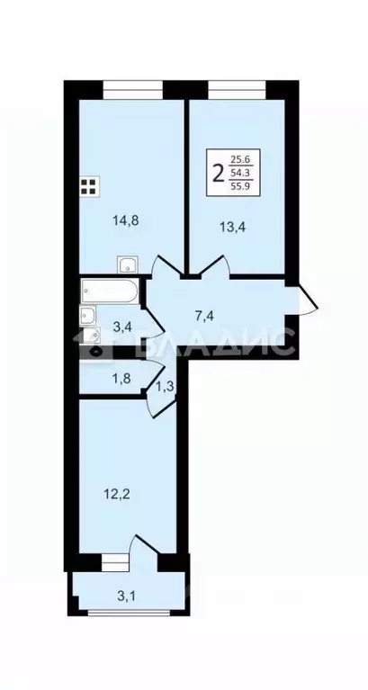 2-к кв. Владимирская область, Суздаль Советская ул., 61 (55.9 м) - Фото 1