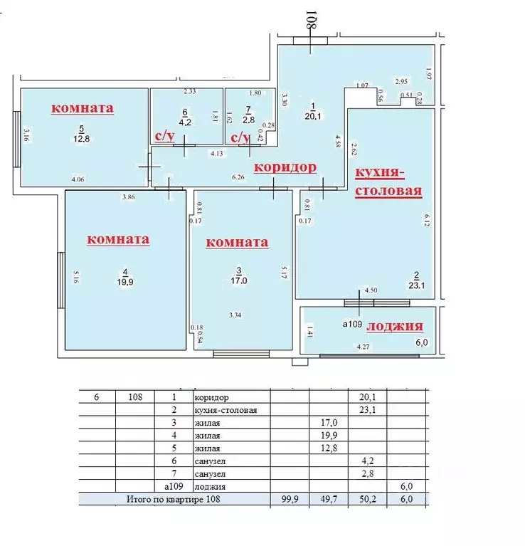 3-к кв. Рязанская область, Рязань ул. Фирсова, 14 (99.9 м) - Фото 2
