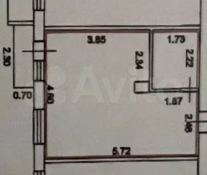 Квартира-студия, 26,2 м, 3/3 эт. - Фото 1