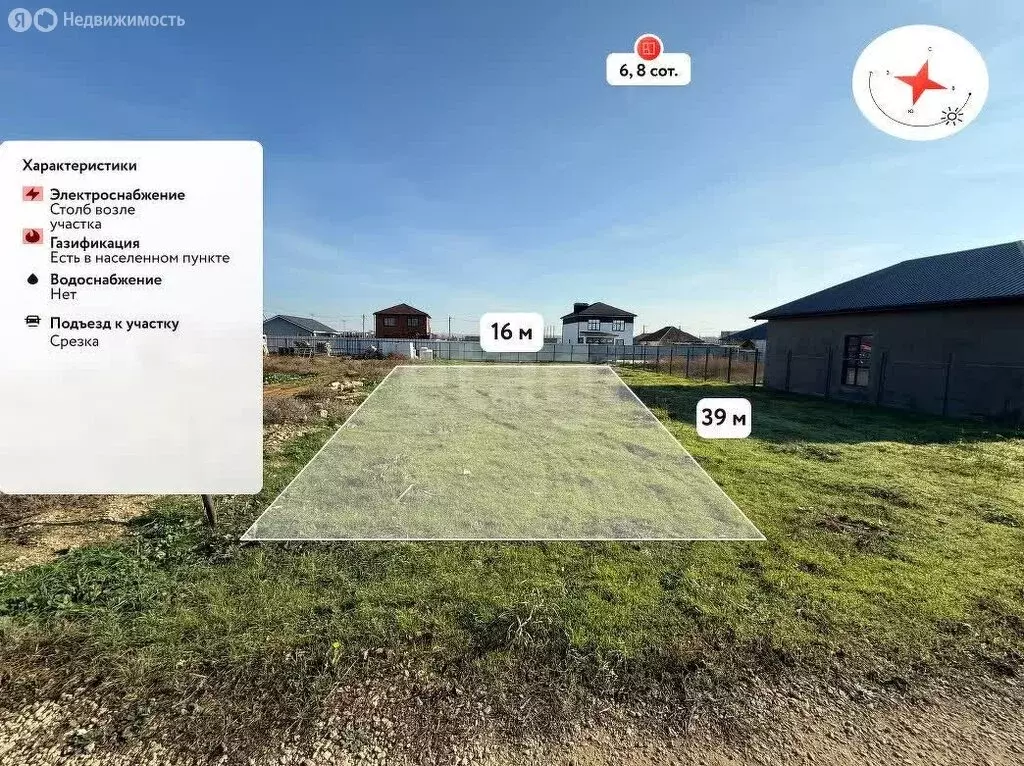 Участок в Тамань, Шоссейная улица (6 м) - Фото 1