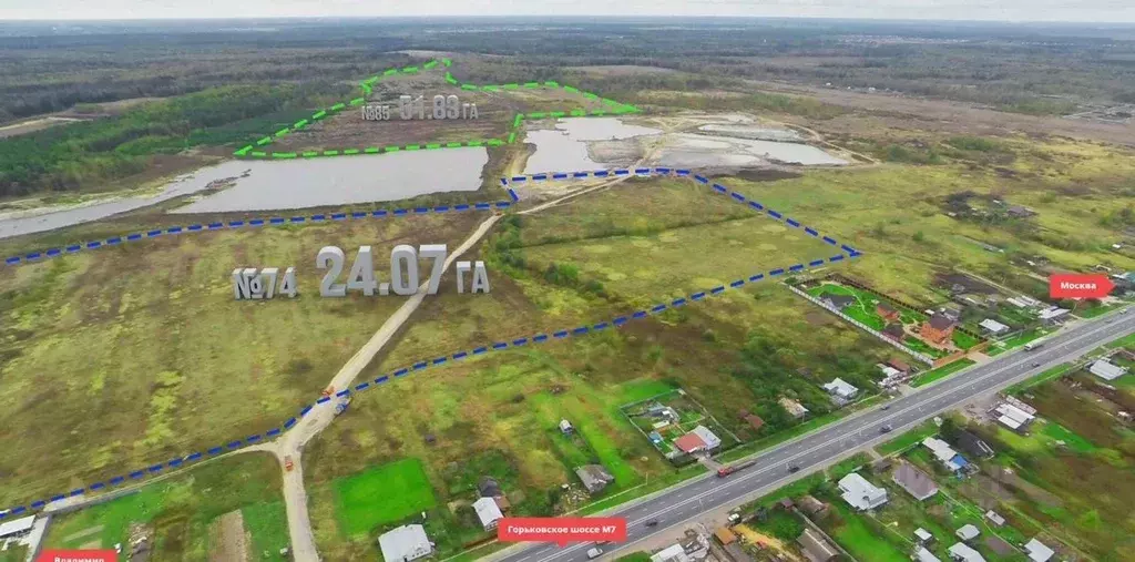 Участок в Московская область, Орехово-Зуевский городской округ, д. ... - Фото 2