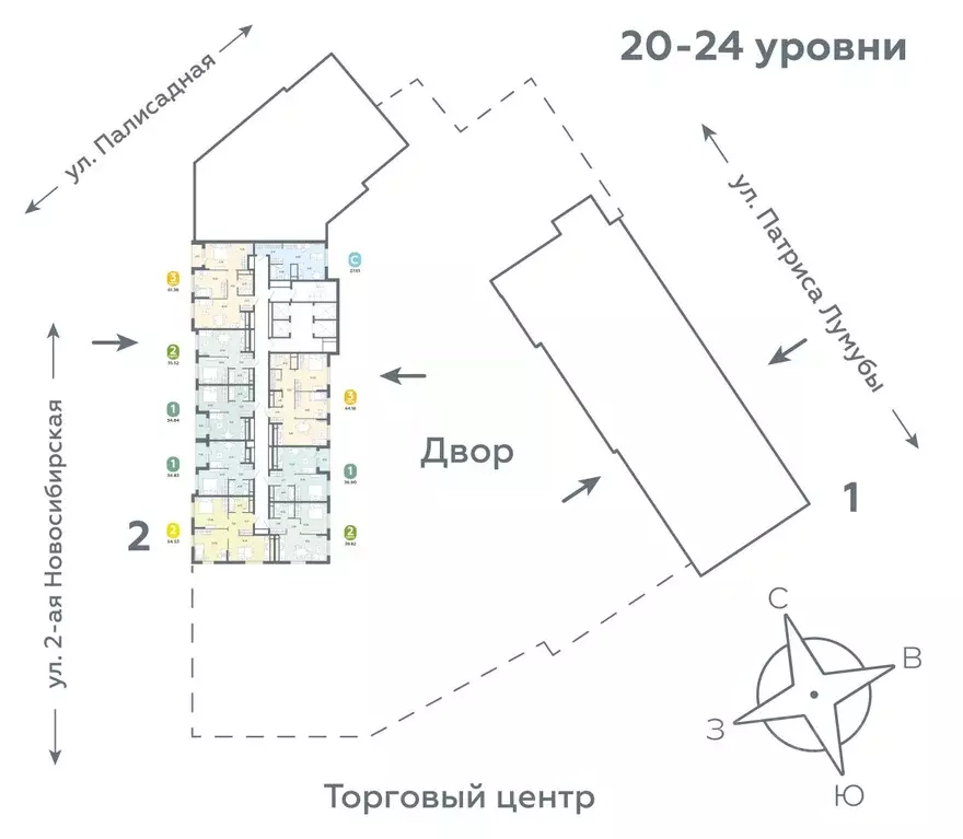 3-к кв. Свердловская область, Екатеринбург ул. Патриса Лумумбы, 4А ... - Фото 2