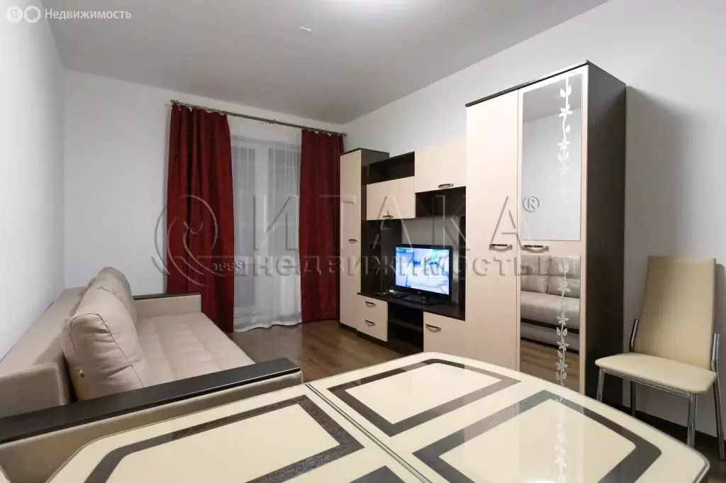 Квартира-студия: Санкт-Петербург, улица Генерала Кравченко, 8 (24.6 м) - Фото 1