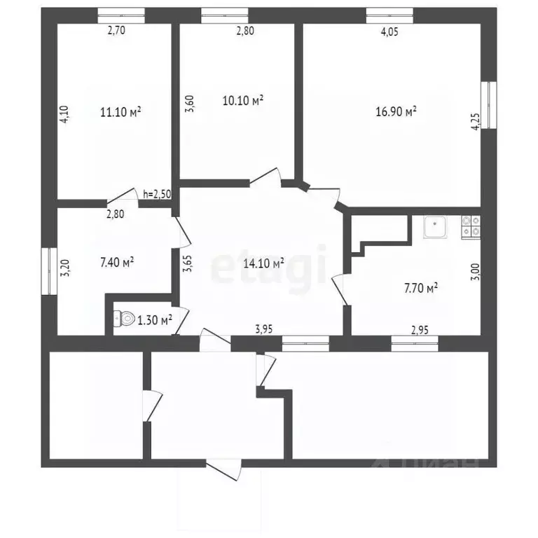 Дом в Кемеровская область, Прокопьевск ул. Павлова, 64 (69 м) - Фото 1