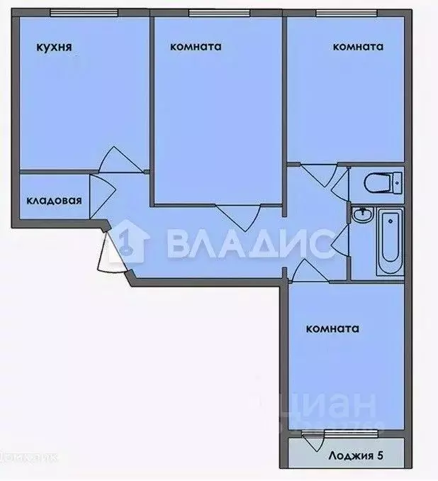3-к кв. Пензенская область, Пенза просп. Строителей, 154 (62.5 м) - Фото 2