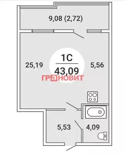 1-к кв. Новосибирская область, Новосибирск Северо-Чемской жилмассив, ... - Фото 1