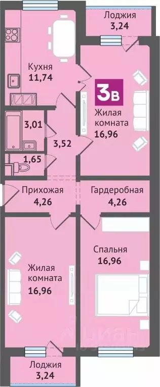 3-к кв. Марий Эл, Медведево городское поселение, Медведево пгт ул. ... - Фото 1