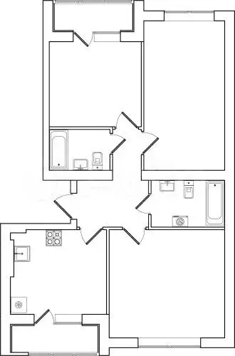 3-к. квартира, 76 м, 3/4 эт. - Фото 0