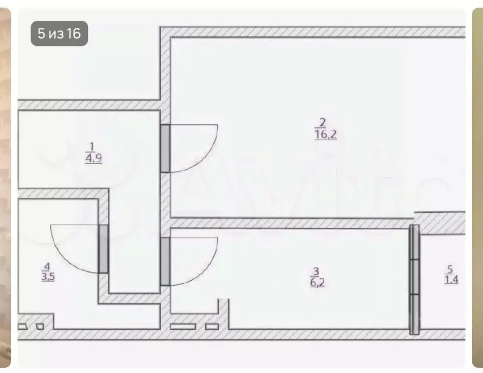 1-к кв. Башкортостан, Уфа Бакалинская ул., 21 (30.8 м) - Фото 2