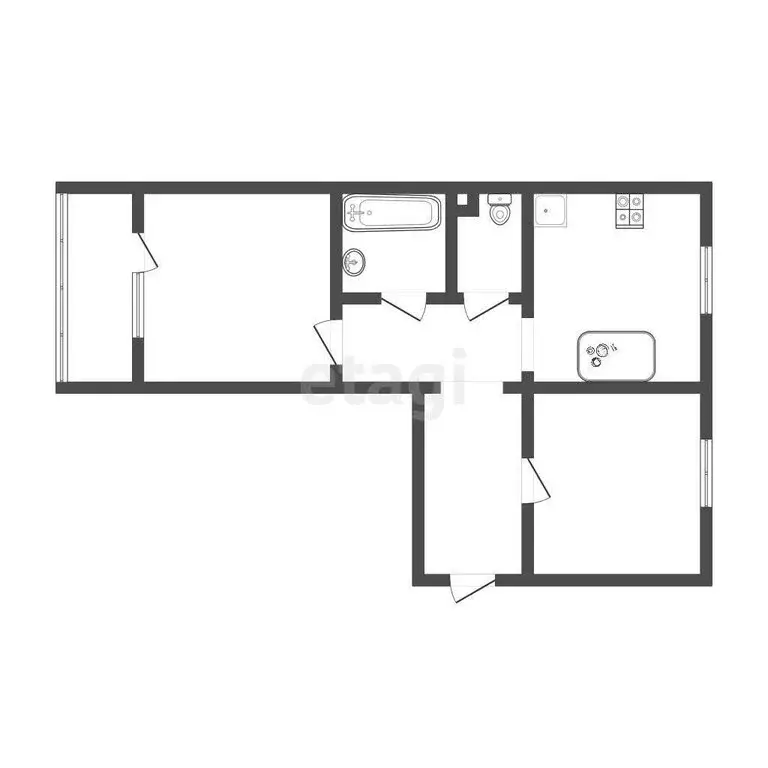 2-комнатная квартира: Тула, улица Бондаренко, 35 (44 м) - Фото 0