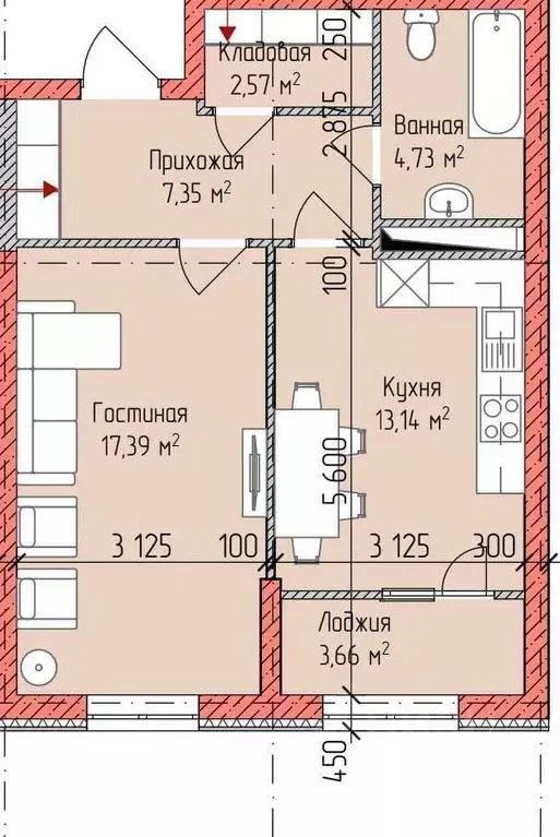1-к кв. Чеченская республика, Грозный ул. Ризвана Исаевича Гайдабаева, ... - Фото 1