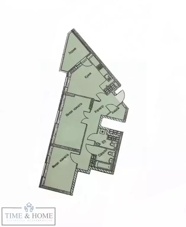 2-к кв. Свердловская область, Екатеринбург ул. Репина, 52 (65.5 м) - Фото 2