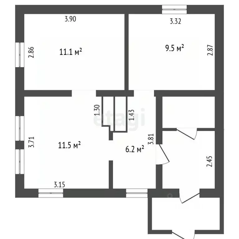 Дом в Кемеровская область, Новокузнецк Камышовая ул., 38 (51 м) - Фото 2