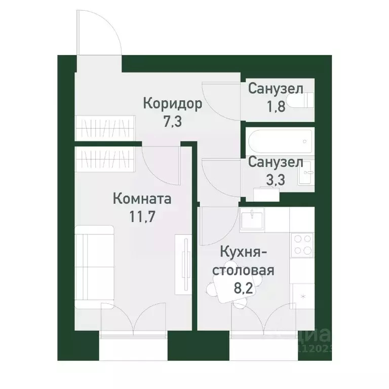 1-к кв. Свердловская область, Екатеринбург Твоя Привилегия жилой ... - Фото 0