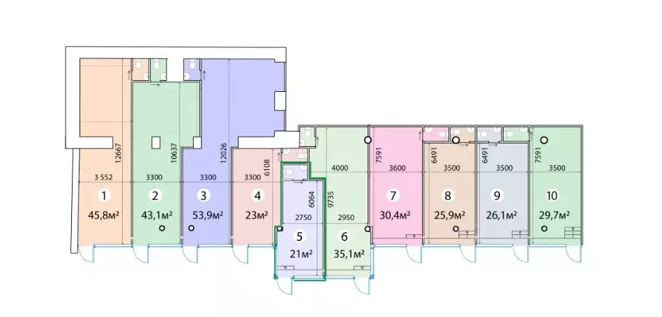 Торговая площадь в Москва ул. Красная Пресня, 12 (21 м) - Фото 2