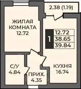 1-к кв. Оренбургская область, Оренбург Гранд Парк жилой комплекс ... - Фото 0