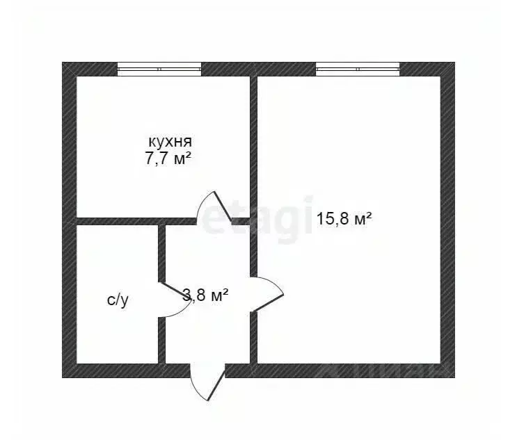 1-к кв. Ямало-Ненецкий АО, Новый Уренгой ул. Геологоразведчиков, 2А ... - Фото 2